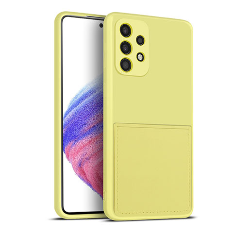 Funda Silicona Ultrafina Goma 360 Grados Carcasa MJ1 para Samsung Galaxy A53 5G Amarillo