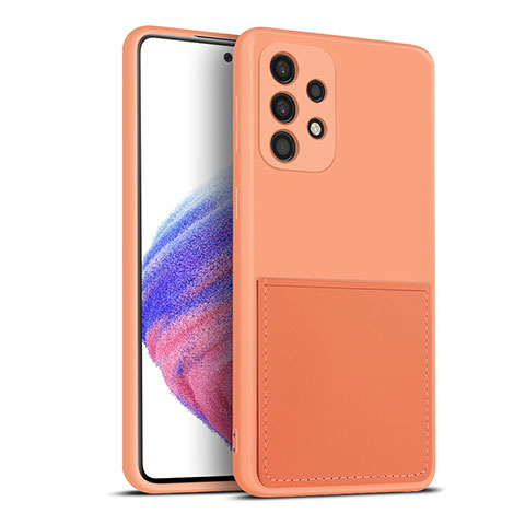 Funda Silicona Ultrafina Goma 360 Grados Carcasa MJ1 para Samsung Galaxy A53 5G Naranja