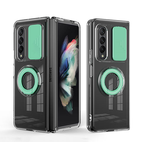 Funda Silicona Ultrafina Goma 360 Grados Carcasa MJ1 para Samsung Galaxy Z Fold3 5G Menta Verde