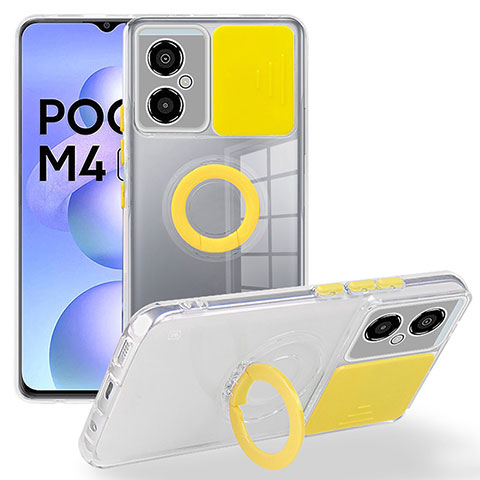 Funda Silicona Ultrafina Goma 360 Grados Carcasa MJ1 para Xiaomi Poco M4 5G Amarillo