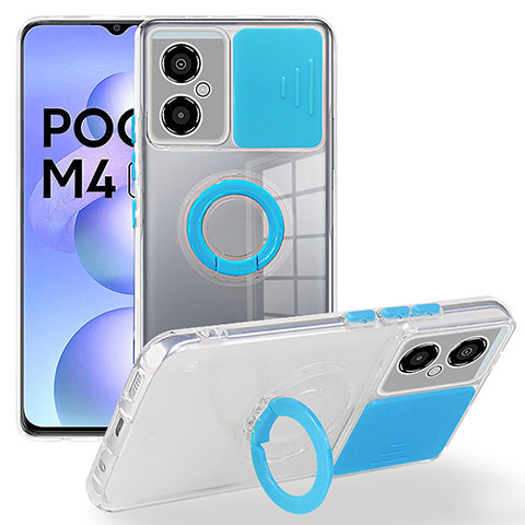 Funda Silicona Ultrafina Goma 360 Grados Carcasa MJ1 para Xiaomi Poco M4 5G Azul