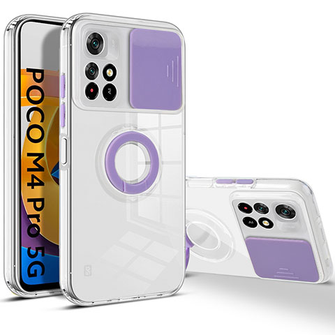 Funda Silicona Ultrafina Goma 360 Grados Carcasa MJ1 para Xiaomi Redmi Note 11S 5G Purpura Claro