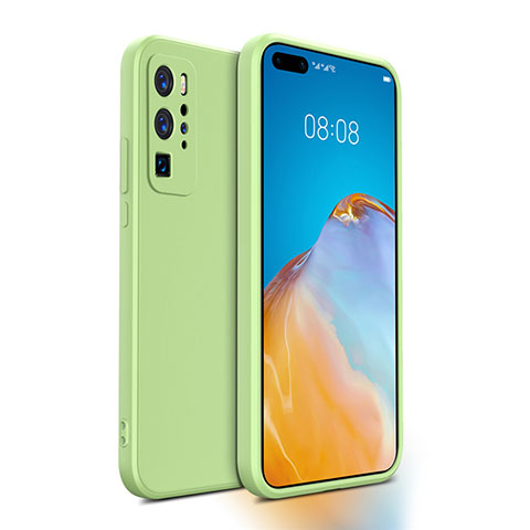 Funda Silicona Ultrafina Goma 360 Grados Carcasa N01 para Huawei P40 Pro Menta Verde