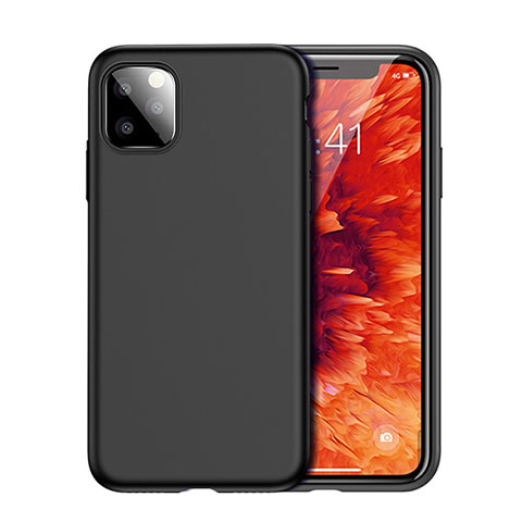 Funda Silicona Ultrafina Goma 360 Grados Carcasa para Apple iPhone 11 Pro Negro