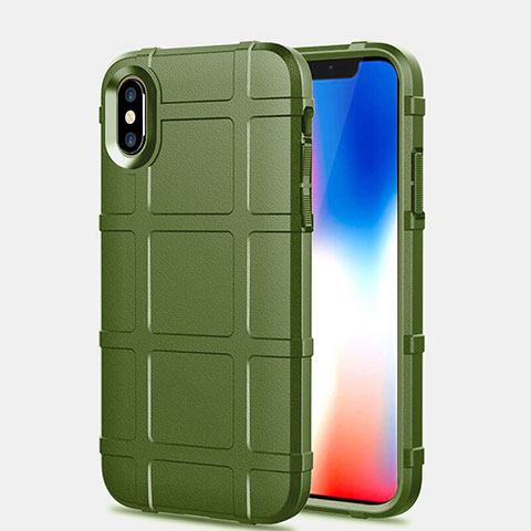 Funda Silicona Ultrafina Goma 360 Grados Carcasa para Apple iPhone Xs Max Verde