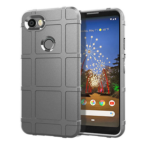 Funda Silicona Ultrafina Goma 360 Grados Carcasa para Google Pixel 3a Plata