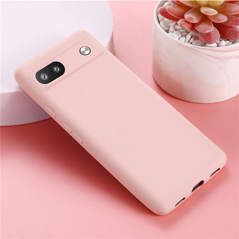 Funda Silicona Ultrafina Goma 360 Grados Carcasa para Google Pixel 6a 5G Rosa