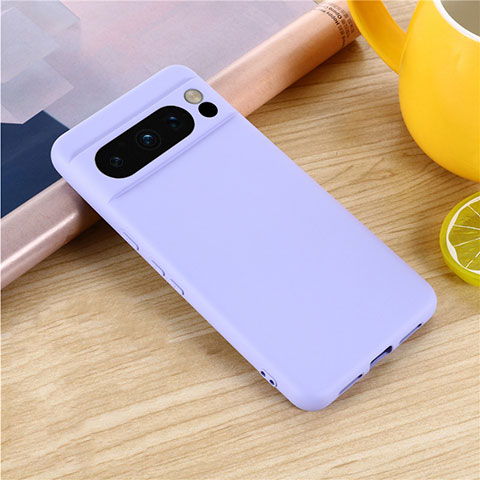 Funda Silicona Ultrafina Goma 360 Grados Carcasa para Google Pixel 8 Pro 5G Purpura Claro