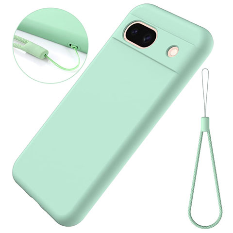 Funda Silicona Ultrafina Goma 360 Grados Carcasa para Google Pixel 8a 5G Verde