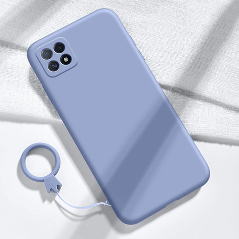 Funda Silicona Ultrafina Goma 360 Grados Carcasa para Huawei Enjoy 20 5G Gris Lavanda