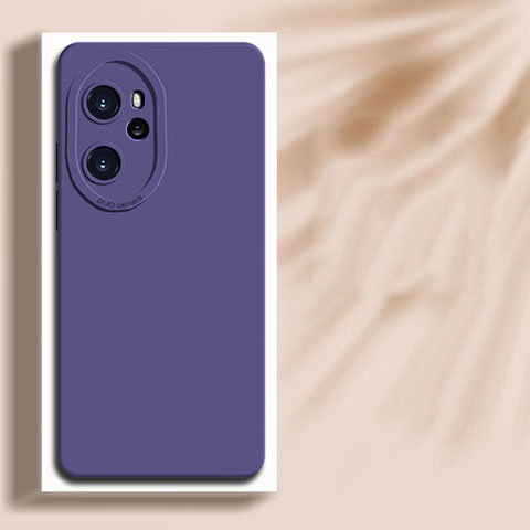 Funda Silicona Ultrafina Goma 360 Grados Carcasa para Huawei Honor 100 Pro 5G Morado