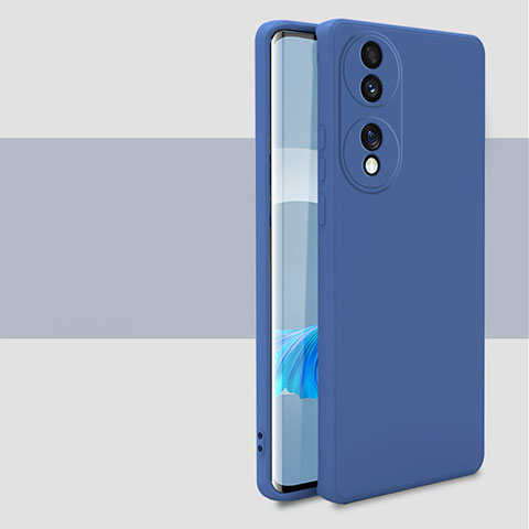 Funda Silicona Ultrafina Goma 360 Grados Carcasa para Huawei Honor 70 5G Azul