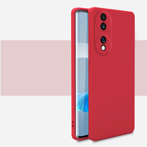 Funda Silicona Ultrafina Goma 360 Grados Carcasa para Huawei Honor 70 5G Rojo