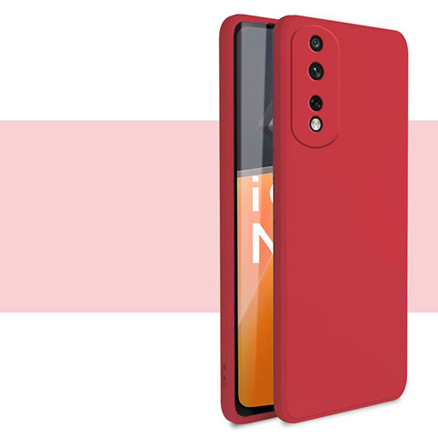 Funda Silicona Ultrafina Goma 360 Grados Carcasa para Huawei Honor 80 Pro 5G Rojo