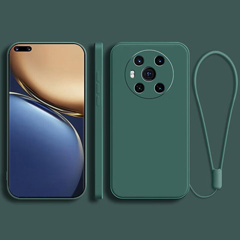 Funda Silicona Ultrafina Goma 360 Grados Carcasa para Huawei Honor Magic3 5G Verde