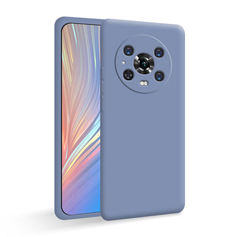 Funda Silicona Ultrafina Goma 360 Grados Carcasa para Huawei Honor Magic4 Pro 5G Gris Lavanda