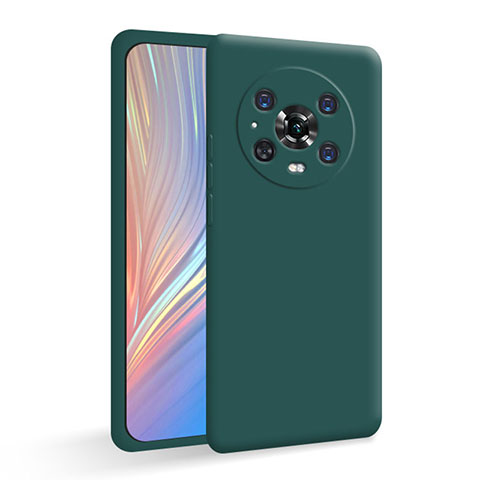 Funda Silicona Ultrafina Goma 360 Grados Carcasa para Huawei Honor Magic4 Pro 5G Verde