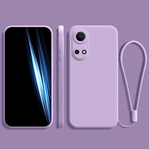 Funda Silicona Ultrafina Goma 360 Grados Carcasa para Huawei Honor X7 Morado