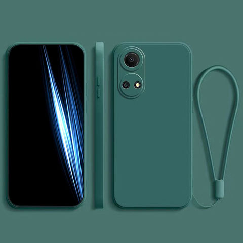 Funda Silicona Ultrafina Goma 360 Grados Carcasa para Huawei Honor X7 Verde Noche