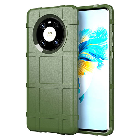 Funda Silicona Ultrafina Goma 360 Grados Carcasa para Huawei Mate 40 Ejercito Verde