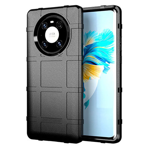 Funda Silicona Ultrafina Goma 360 Grados Carcasa para Huawei Mate 40 Pro Negro