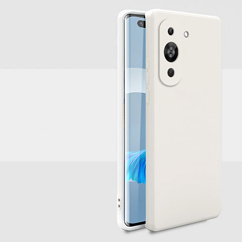 Funda Silicona Ultrafina Goma 360 Grados Carcasa para Huawei Nova 10 Pro Blanco