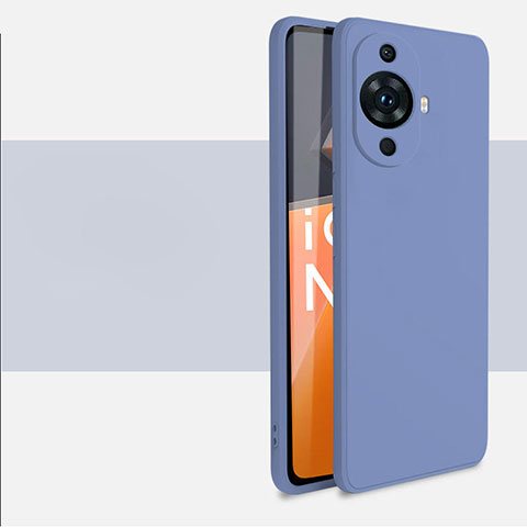 Funda Silicona Ultrafina Goma 360 Grados Carcasa para Huawei Nova 11 Gris Lavanda