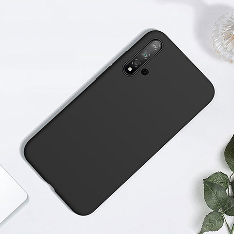 Funda Silicona Ultrafina Goma 360 Grados Carcasa para Huawei Nova 5 Negro