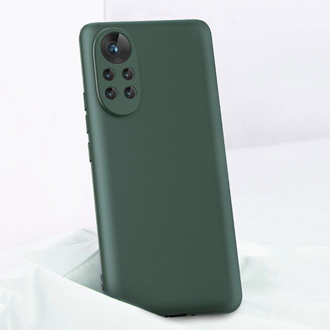 Funda Silicona Ultrafina Goma 360 Grados Carcasa para Huawei Nova 8 5G Verde Noche