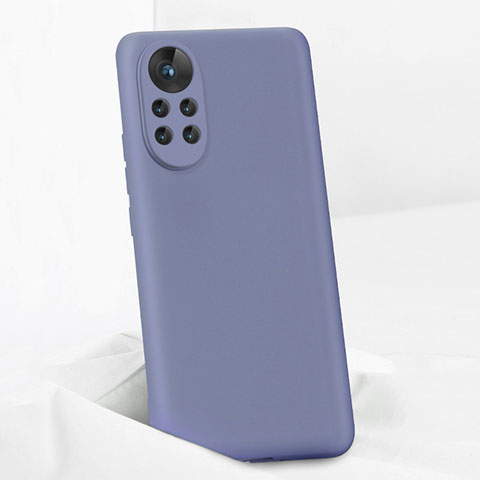 Funda Silicona Ultrafina Goma 360 Grados Carcasa para Huawei Nova 8 Pro 5G Gris Lavanda