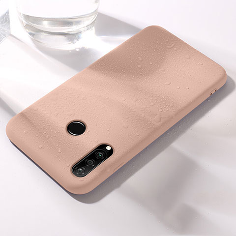 Funda Silicona Ultrafina Goma 360 Grados Carcasa para Huawei P30 Lite New Edition Oro Rosa