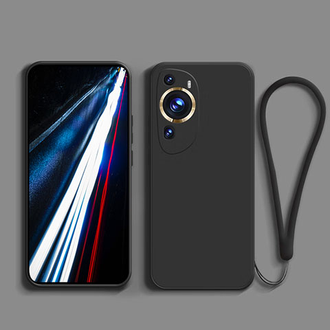 Funda Silicona Ultrafina Goma 360 Grados Carcasa para Huawei P60 Art Negro