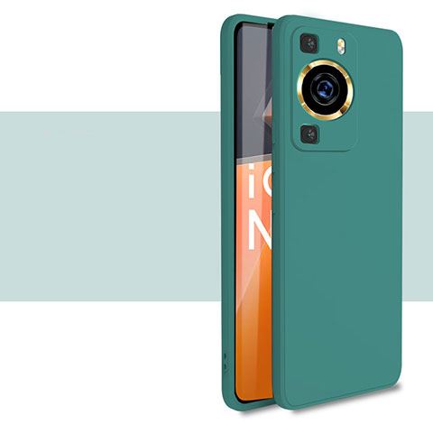 Funda Silicona Ultrafina Goma 360 Grados Carcasa para Huawei P60 Pro Verde