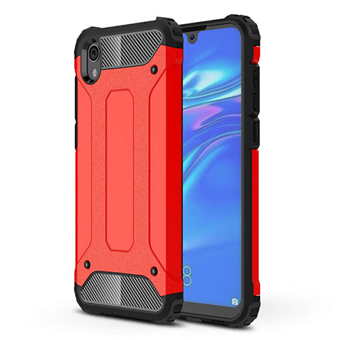 Funda Silicona Ultrafina Goma 360 Grados Carcasa para Huawei Y5 (2019) Rojo