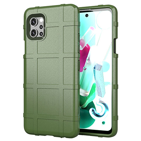 Funda Silicona Ultrafina Goma 360 Grados Carcasa para LG Q92 5G Verde