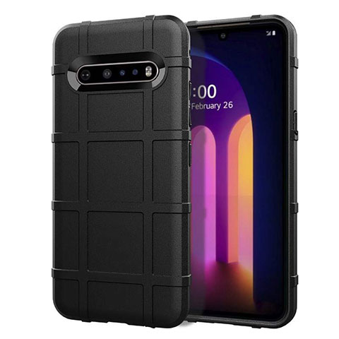 Funda Silicona Ultrafina Goma 360 Grados Carcasa para LG V60 ThinQ 5G Negro