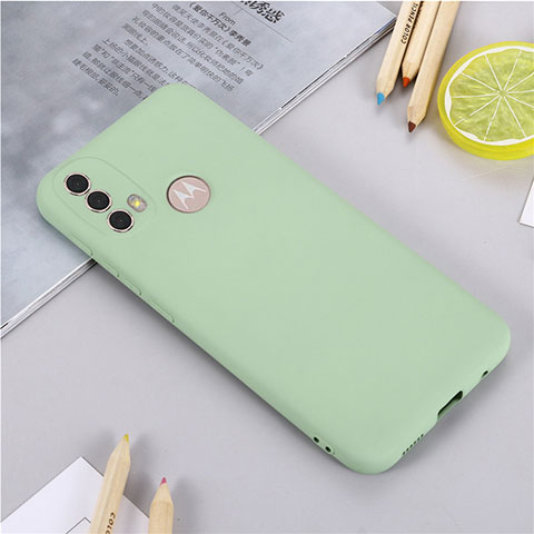 Funda Silicona Ultrafina Goma 360 Grados Carcasa para Motorola Moto E30 Verde