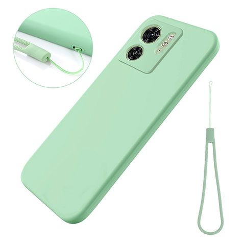 Funda Silicona Ultrafina Goma 360 Grados Carcasa para Motorola Moto Edge (2023) 5G Verde