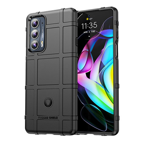 Funda Silicona Ultrafina Goma 360 Grados Carcasa para Motorola Moto Edge Lite 5G Negro