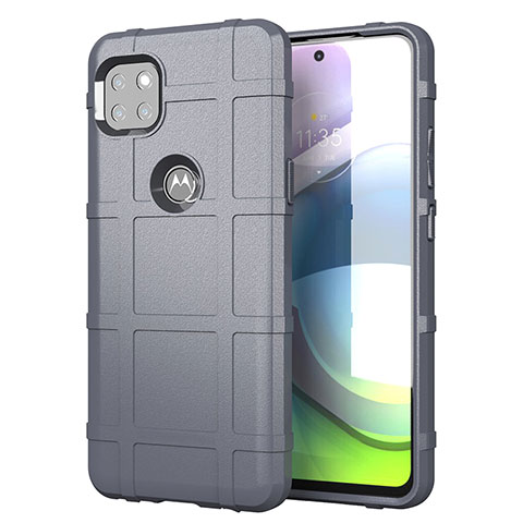 Funda Silicona Ultrafina Goma 360 Grados Carcasa para Motorola Moto G 5G Gris