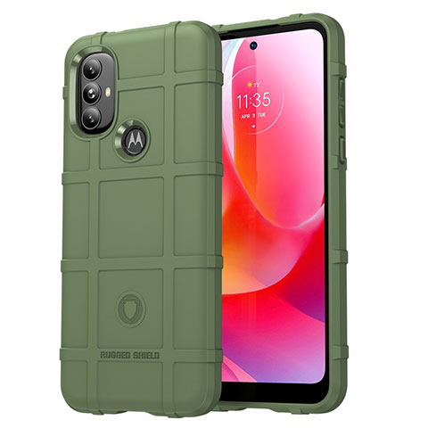 Funda Silicona Ultrafina Goma 360 Grados Carcasa para Motorola Moto G Play (2023) Verde