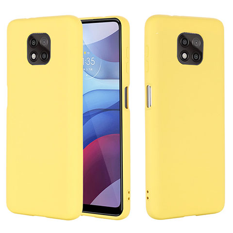 Funda Silicona Ultrafina Goma 360 Grados Carcasa para Motorola Moto G Power (2021) Amarillo