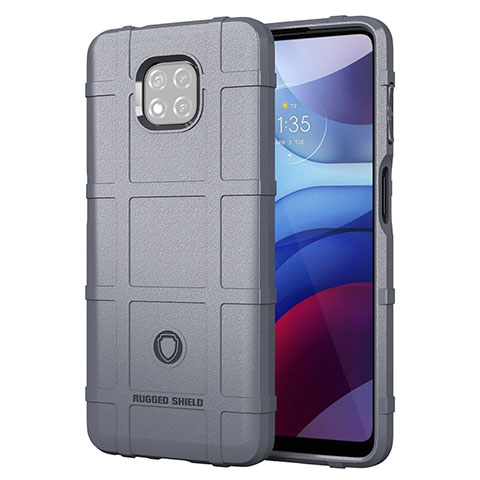 Funda Silicona Ultrafina Goma 360 Grados Carcasa para Motorola Moto G Power (2021) Gris