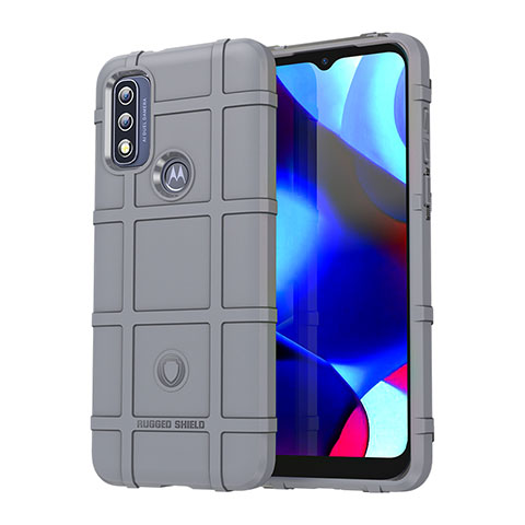 Funda Silicona Ultrafina Goma 360 Grados Carcasa para Motorola Moto G Pure Gris