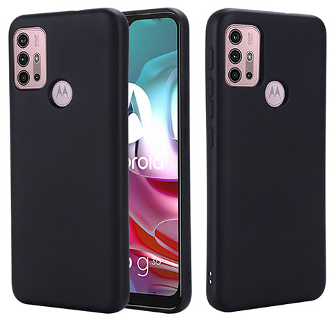 Funda Silicona Ultrafina Goma 360 Grados Carcasa para Motorola Moto G10 Negro