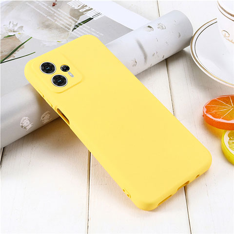 Funda Silicona Ultrafina Goma 360 Grados Carcasa para Motorola Moto G23 Amarillo