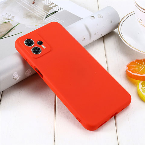 Funda Silicona Ultrafina Goma 360 Grados Carcasa para Motorola Moto G23 Rojo