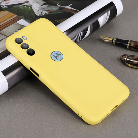 Funda Silicona Ultrafina Goma 360 Grados Carcasa para Motorola Moto G31 Amarillo