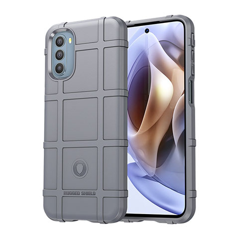 Funda Silicona Ultrafina Goma 360 Grados Carcasa para Motorola Moto G31 Gris