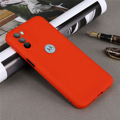 Funda Silicona Ultrafina Goma 360 Grados Carcasa para Motorola Moto G31 Rojo